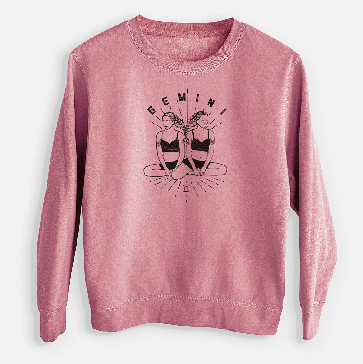 Gemini - Twins - Youth Lightweight Crewneck Sweatshirt