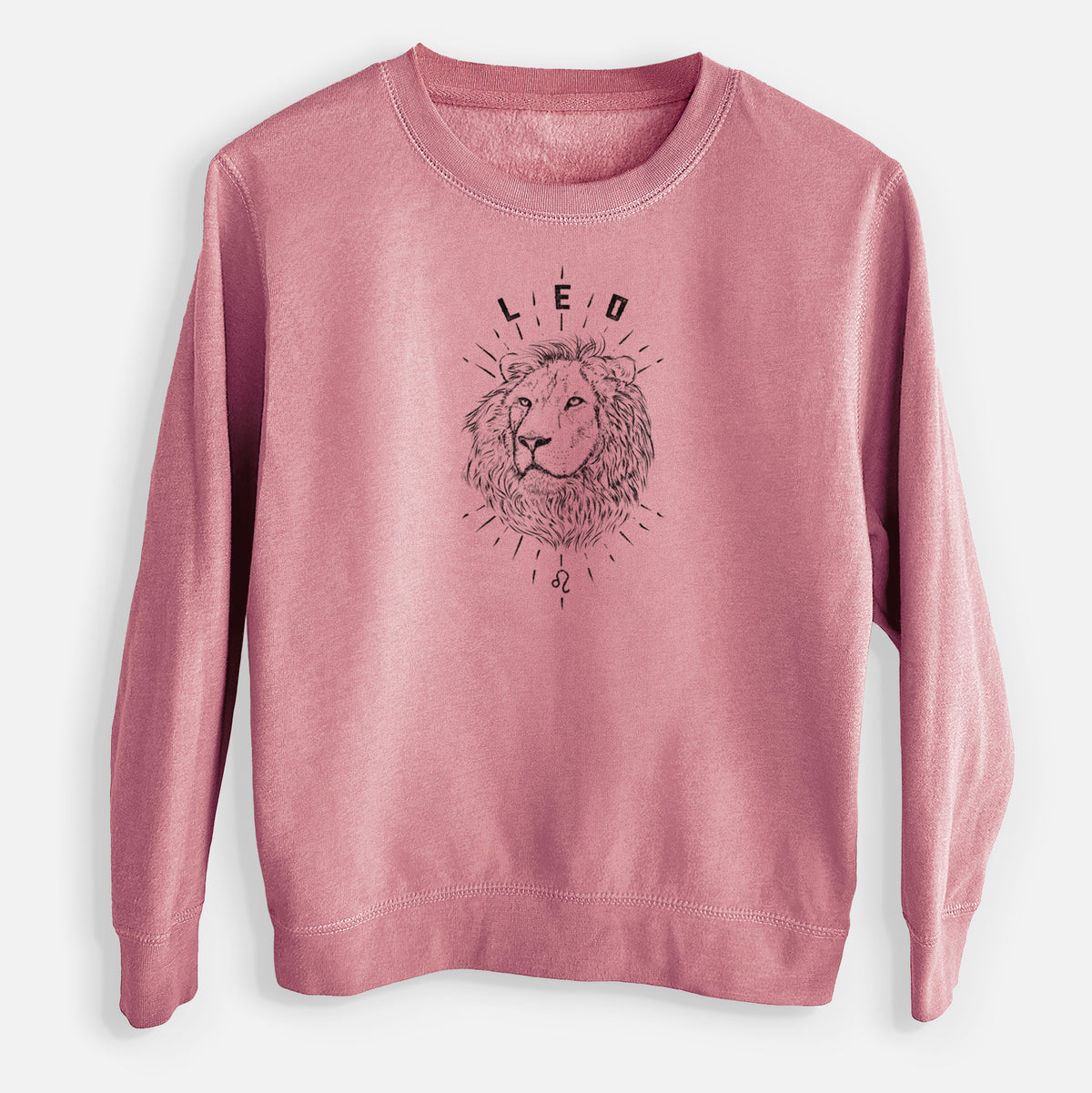 Leo - Lion - Youth Lightweight Crewneck Sweatshirt