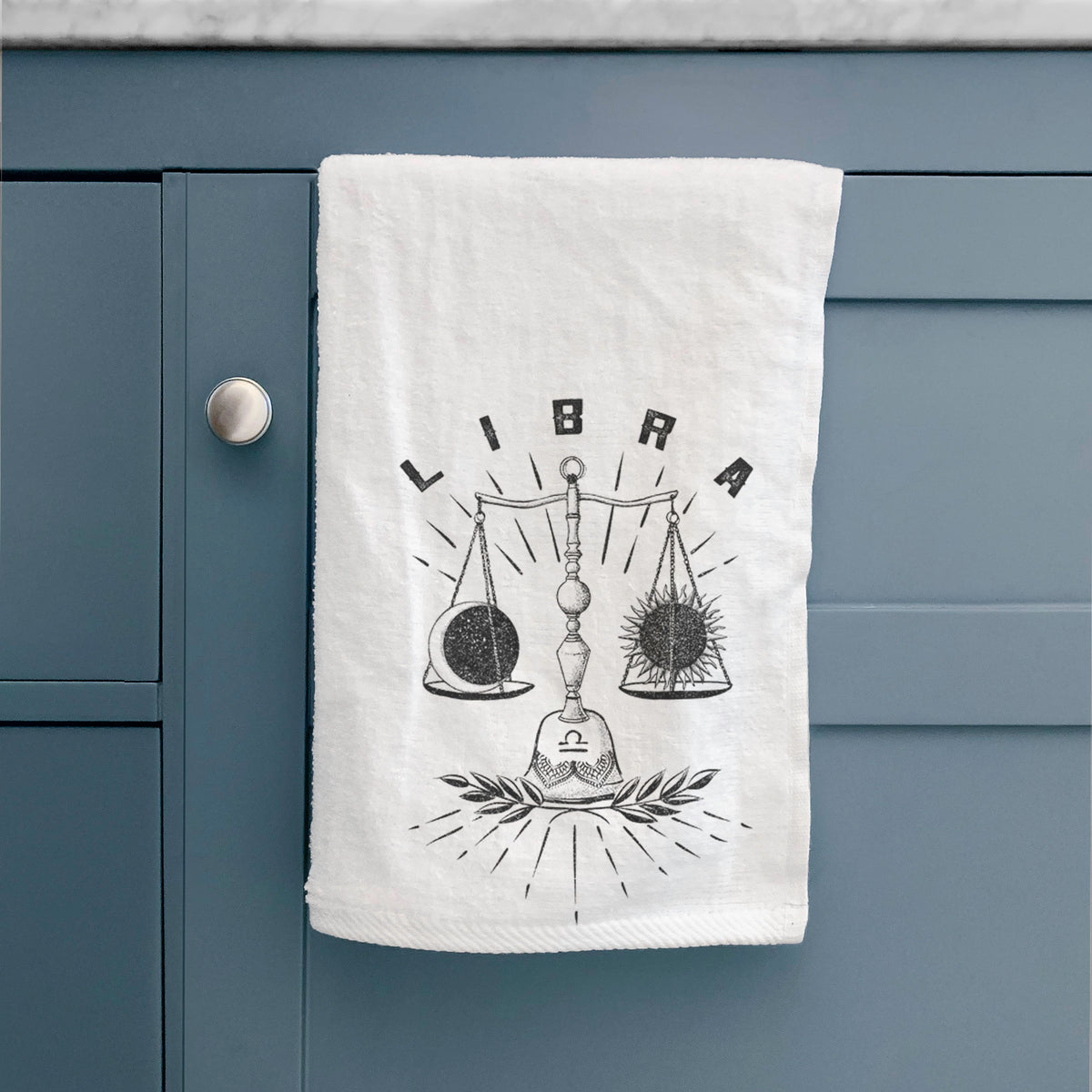 Libra - Balanced Scales Premium Decorative Hand Towel