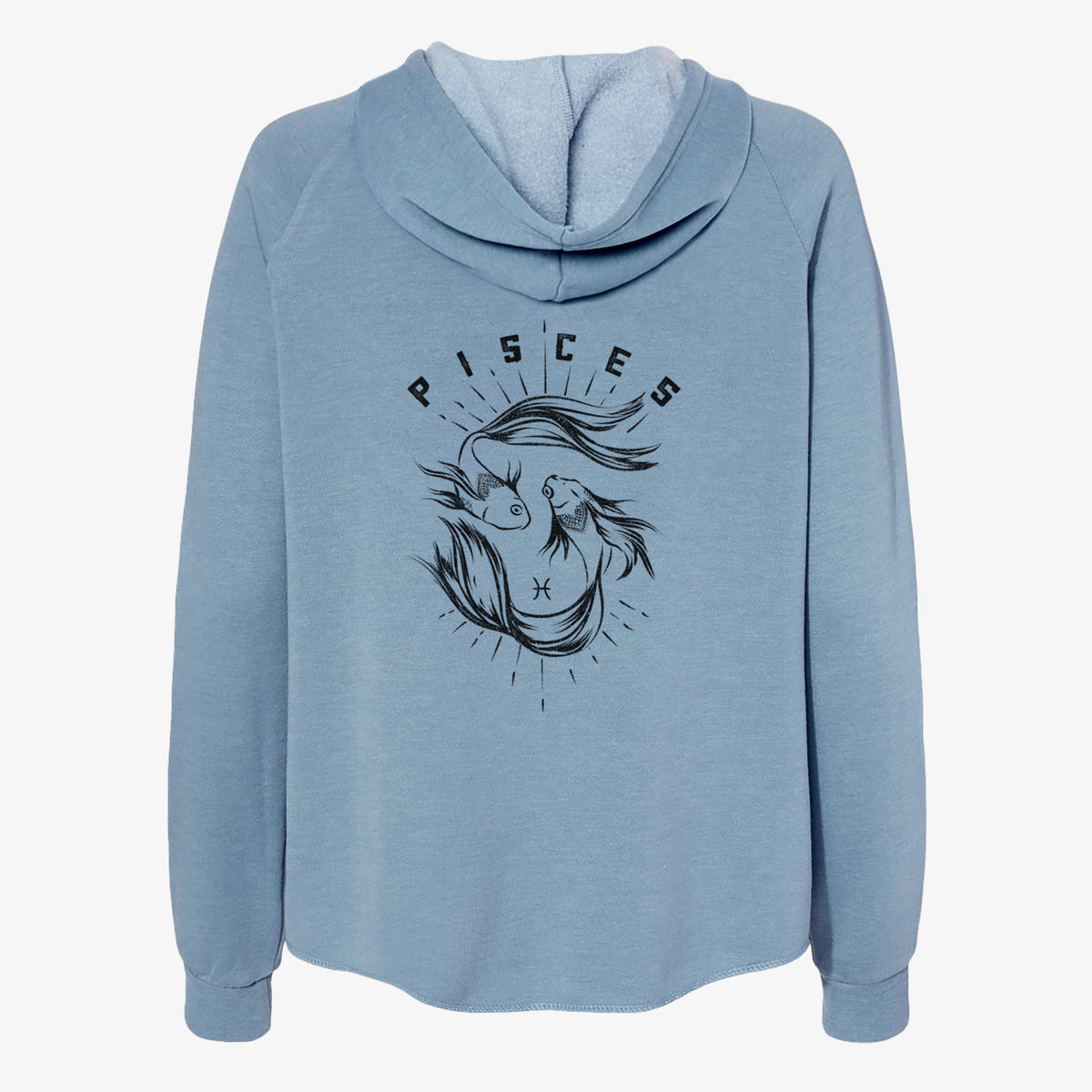 Pisces - Fish - Women&#39;s Cali Wave Zip-Up Sweatshirt