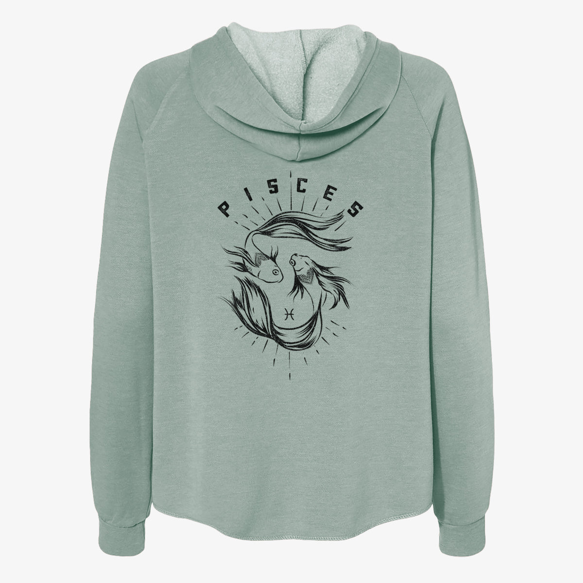 Pisces - Fish - Women&#39;s Cali Wave Zip-Up Sweatshirt