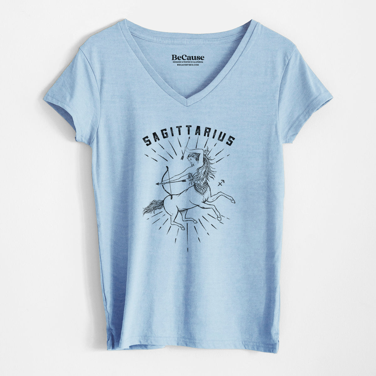 Sagittarius - Archer&#39;s Spirit - Women&#39;s 100% Recycled V-neck