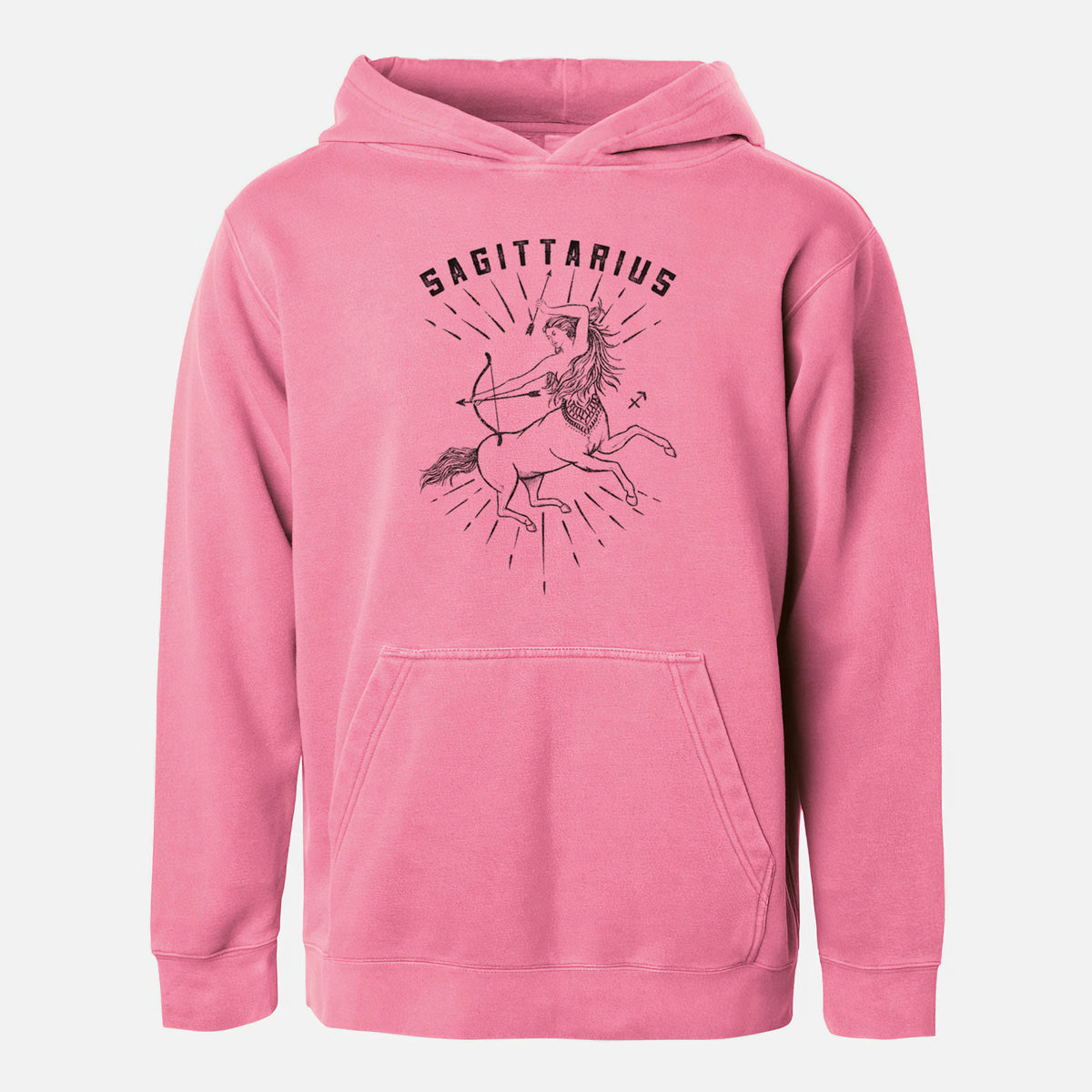 Sagittarius - Archer&#39;s Spirit - Youth Pigment Dyed Hoodie