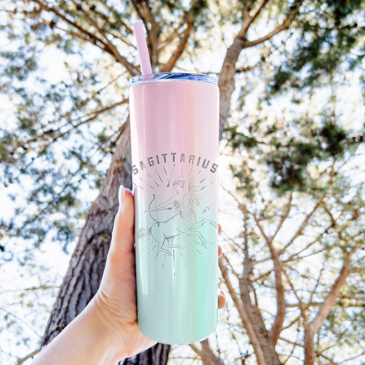 Sagittarius - Archer&#39;s Spirit - 20oz Skinny Tumbler