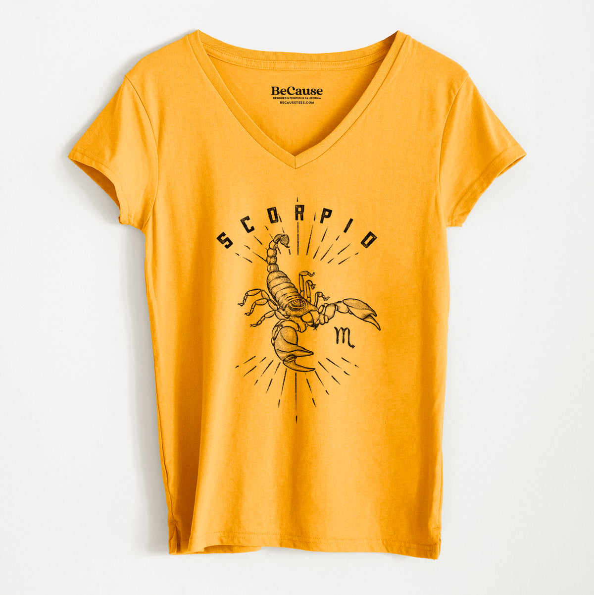 Scorpio - Scorpion - Women&#39;s 100% Recycled V-neck