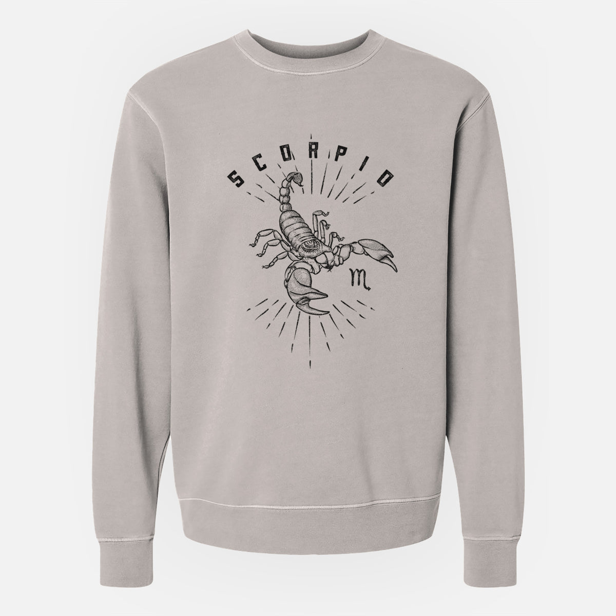 Scorpio - Scorpion - Unisex Pigment Dyed Crew Sweatshirt