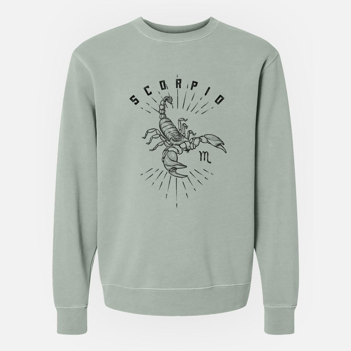 Scorpio - Scorpion - Unisex Pigment Dyed Crew Sweatshirt