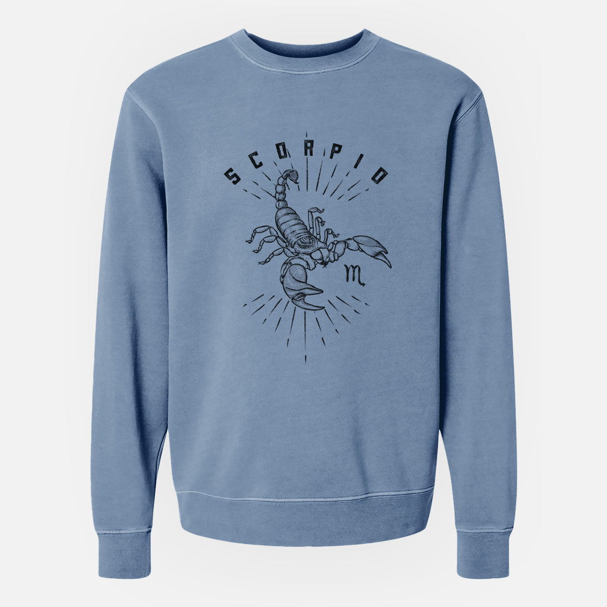 Scorpio - Scorpion - Unisex Pigment Dyed Crew Sweatshirt