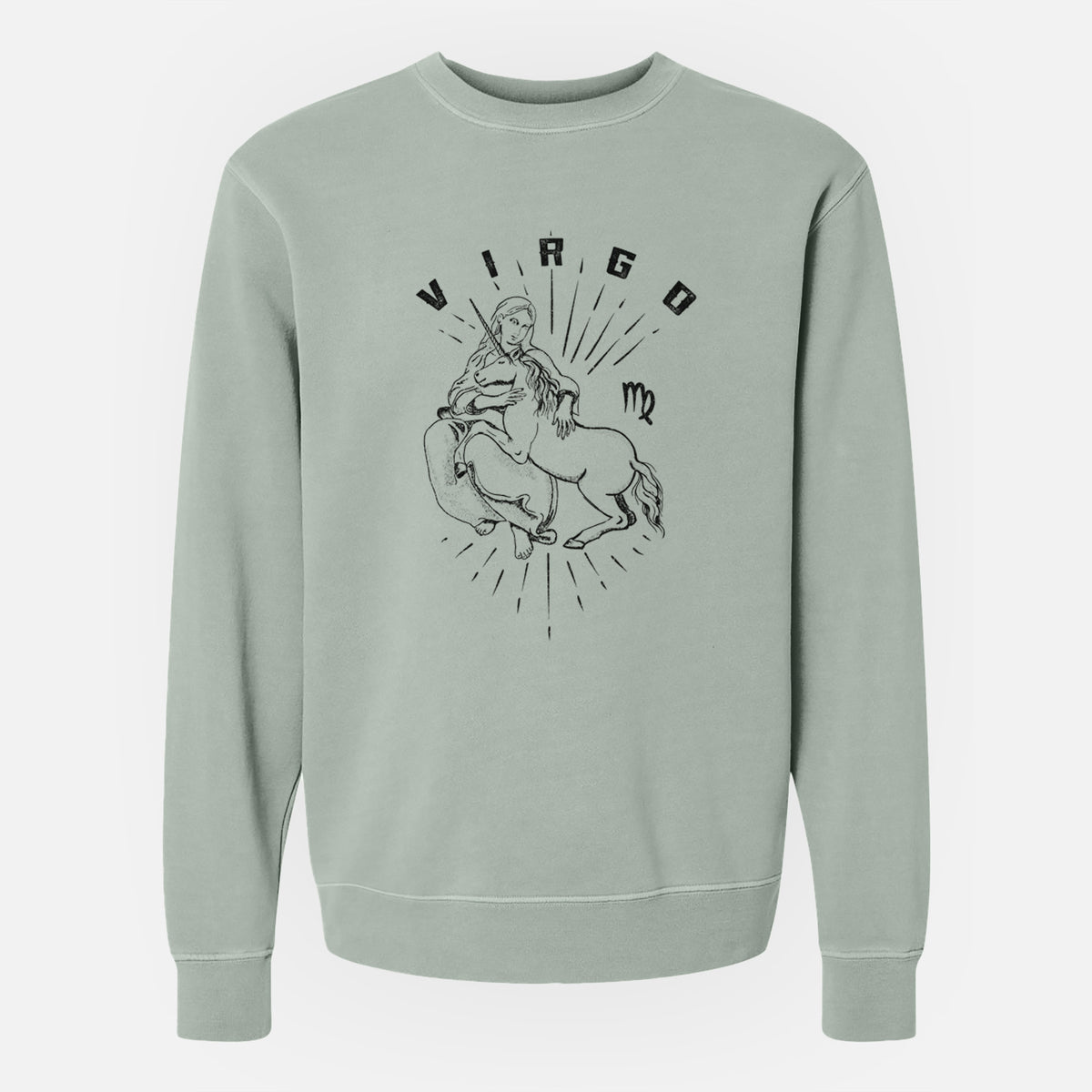 Virgo - Maiden - Unisex Pigment Dyed Crew Sweatshirt