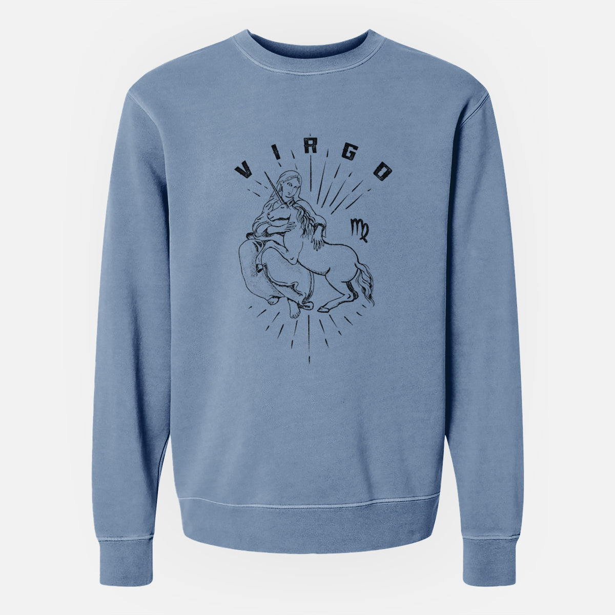 Virgo - Maiden - Unisex Pigment Dyed Crew Sweatshirt