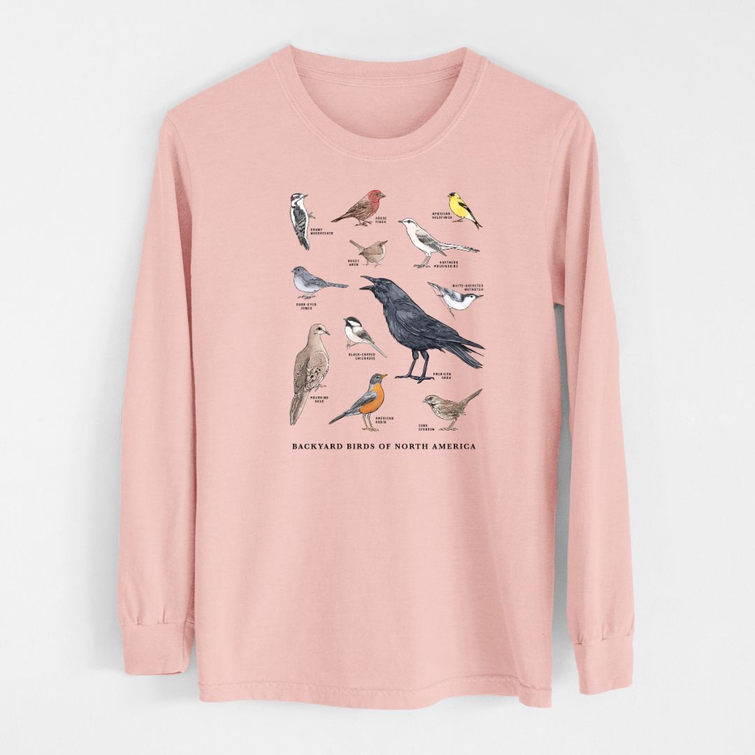 CLOSEOUT - Backyard Birds of North America - Heavyweight 100% Cotton Long Sleeve