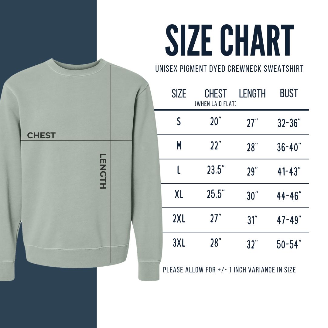 Black Spruce (Picea mariana) - Unisex Pigment Dyed Crew Sweatshirt