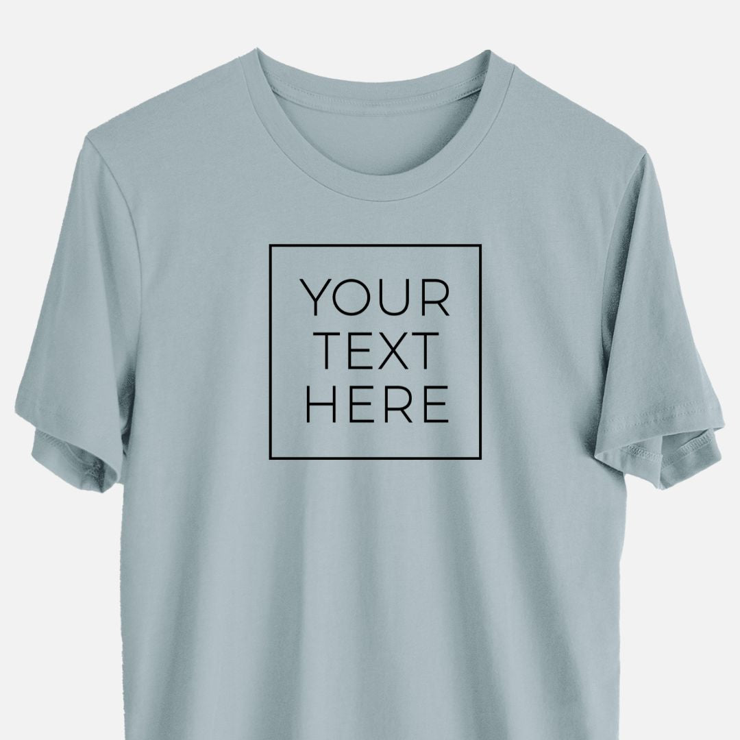 Custom Create Your Own Boxed Design - Lightweight 100% Cotton Unisex Crewneck
