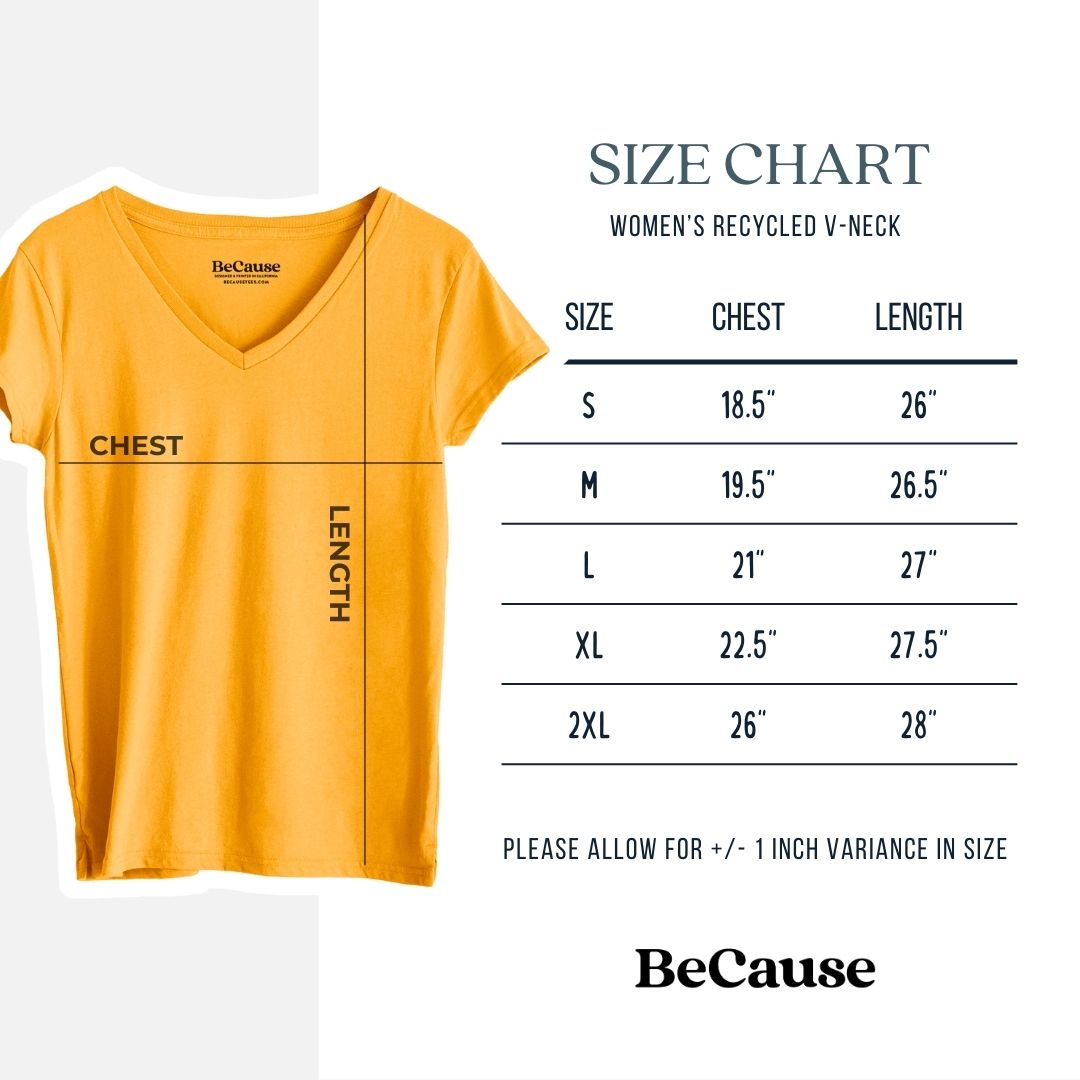 Frosted Evergreens - Women's 100% Recycled V-neck