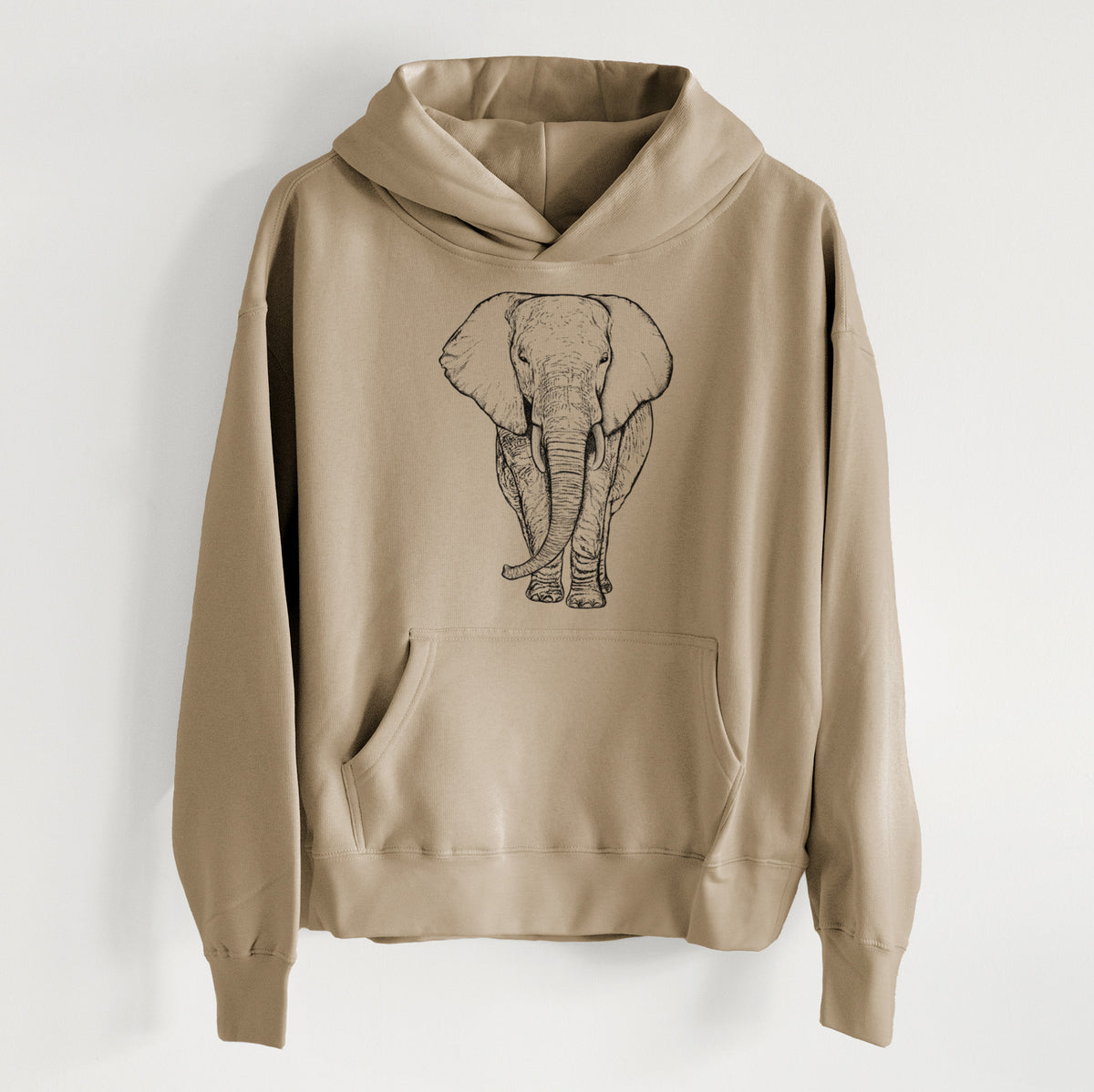 Loxodonta africana - African Elephant - Women&#39;s Heavyweight Relaxed Hoodie