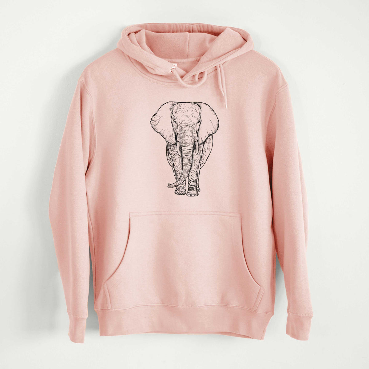 Loxodonta africana - African Elephant  - Mid-Weight Unisex Premium Blend Hoodie