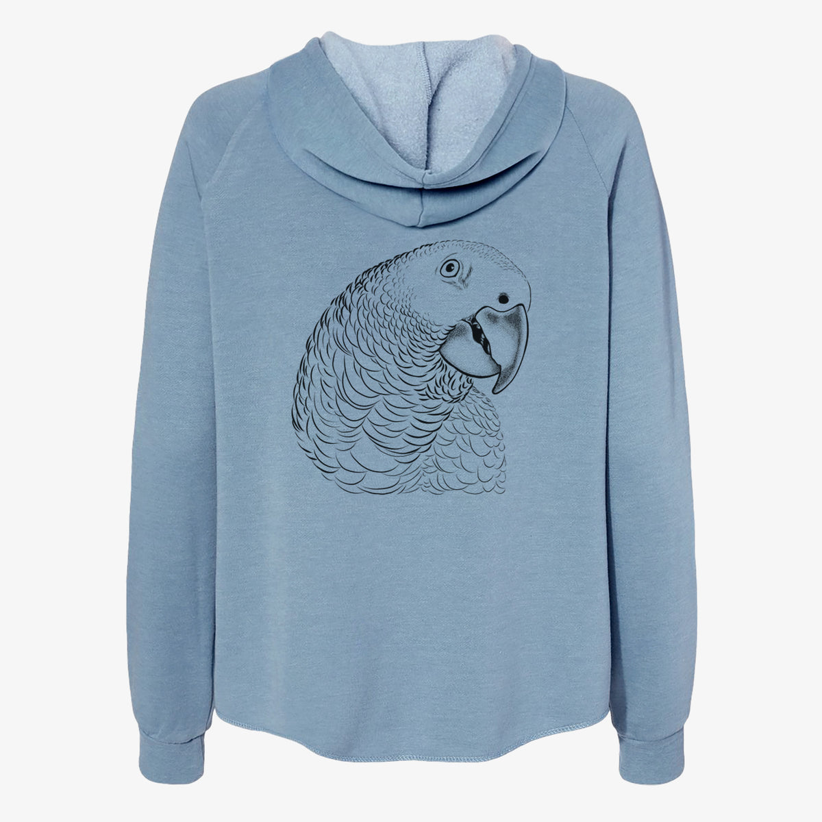 African Grey Parrot - Women&#39;s Cali Wave Zip-Up Sweatshirt