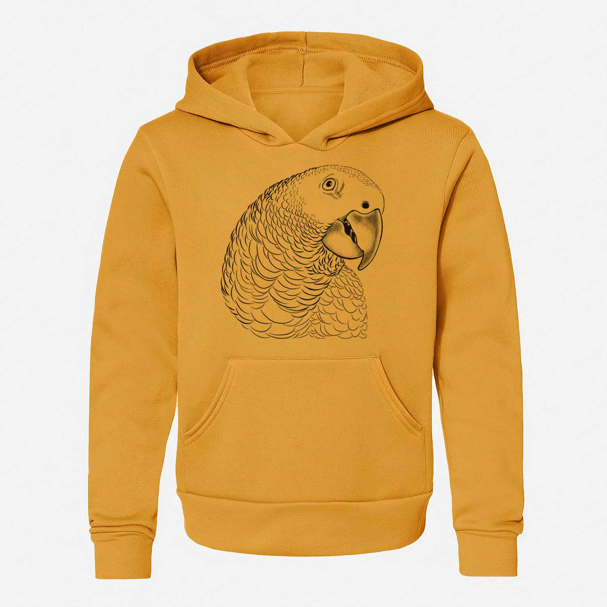 African Grey Parrot - Youth Hoodie Sweatshirt
