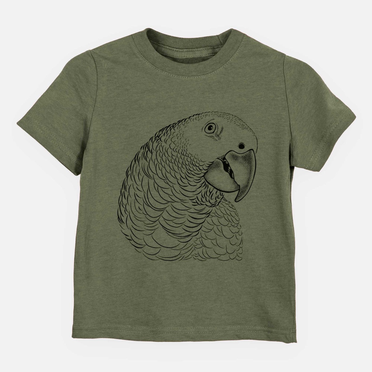 African Grey Parrot - Kids Shirt
