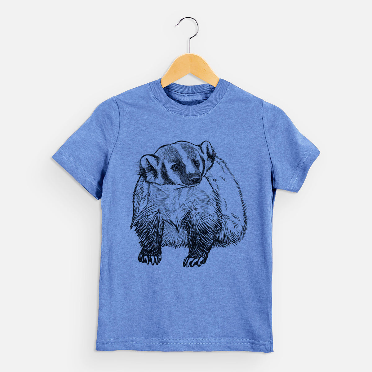 American Badger - Taxidea taxus - Kids Shirt