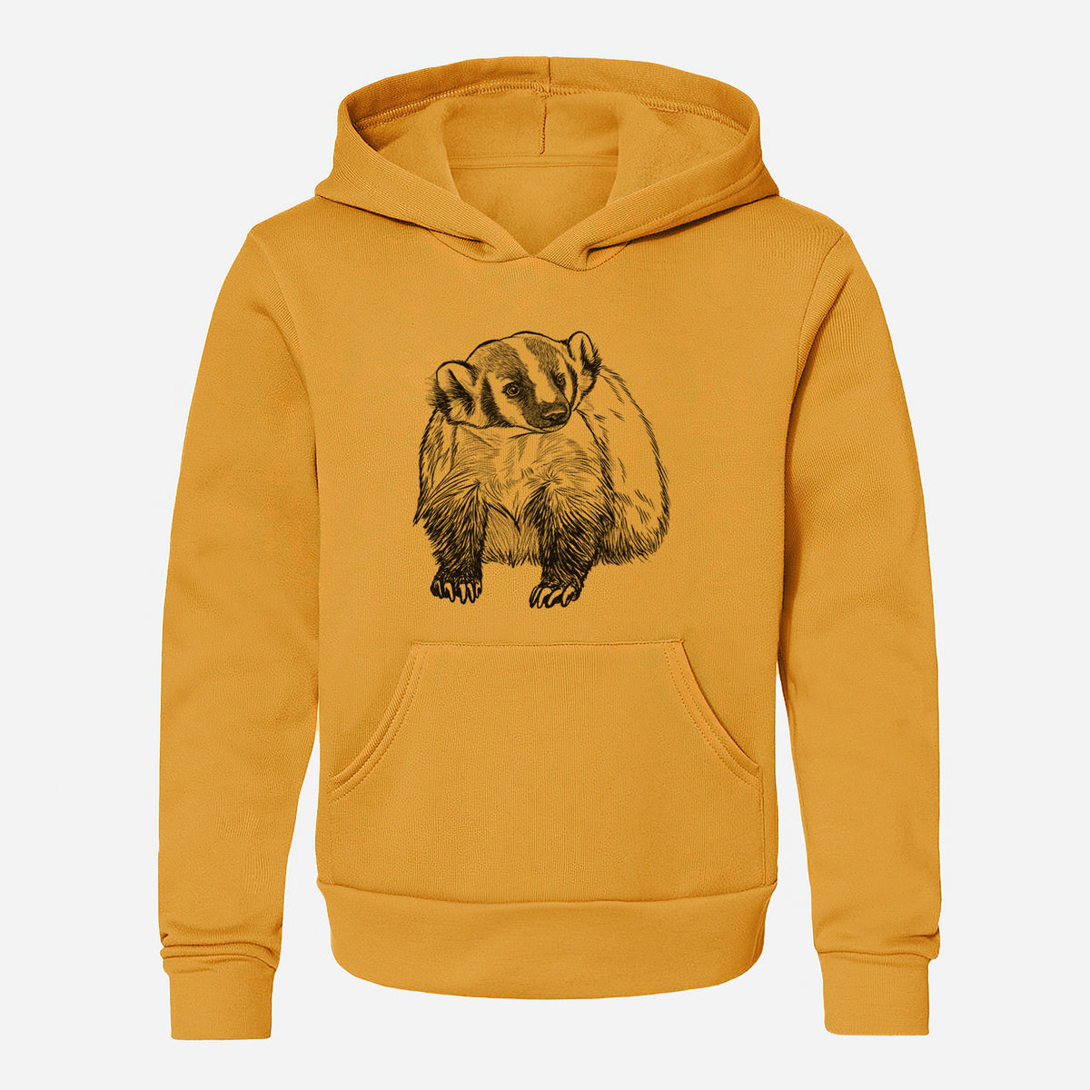 American Badger - Taxidea taxus - Youth Hoodie Sweatshirt