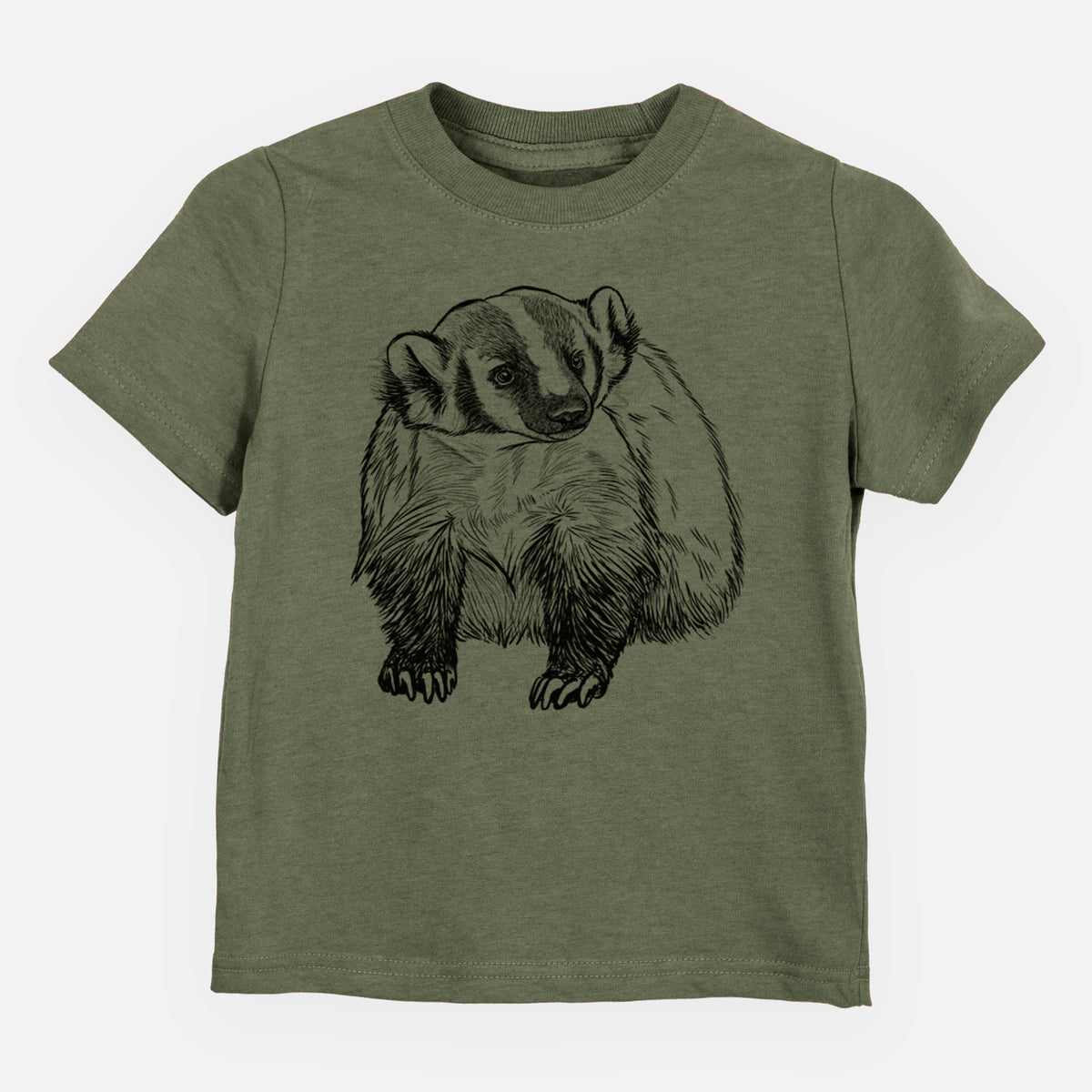 American Badger - Taxidea taxus - Kids Shirt