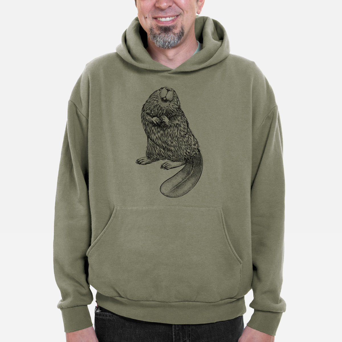 North American Beaver - Castor canadensis  - Bodega Midweight Hoodie