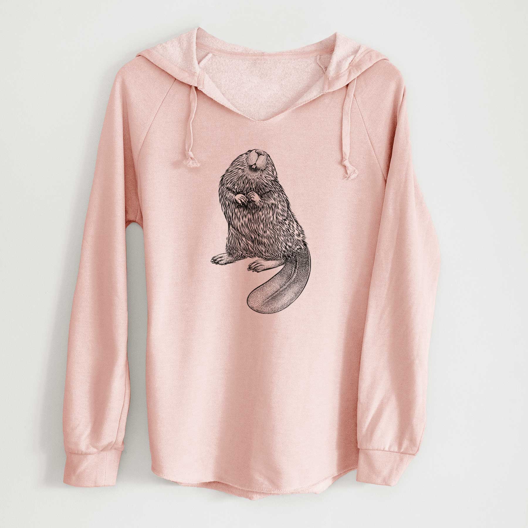 North American Beaver - Castor canadensis - Cali Wave Hooded Sweatshirt