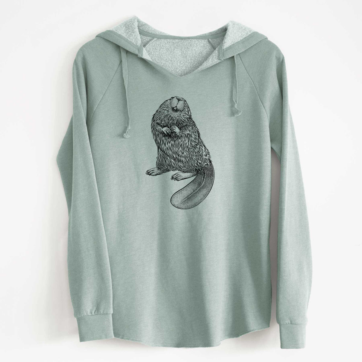 North American Beaver - Castor canadensis - Cali Wave Hooded Sweatshirt