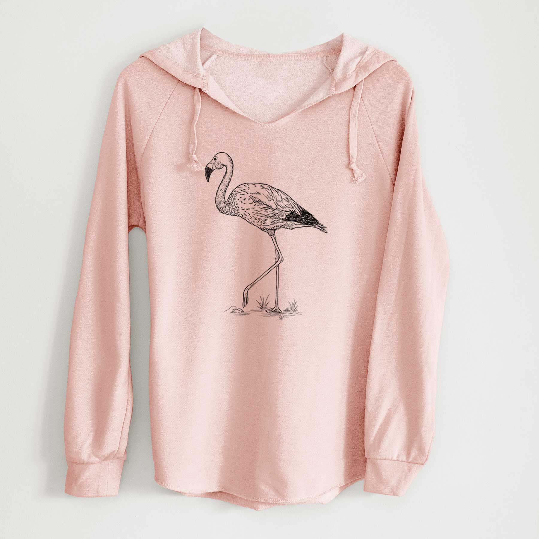 Andean Flamingo - Phoenicoparrus andinus - Cali Wave Hooded Sweatshirt