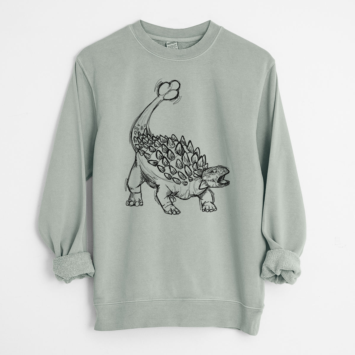Ankylosaurus Magniventris - Unisex Pigment Dyed Crew Sweatshirt
