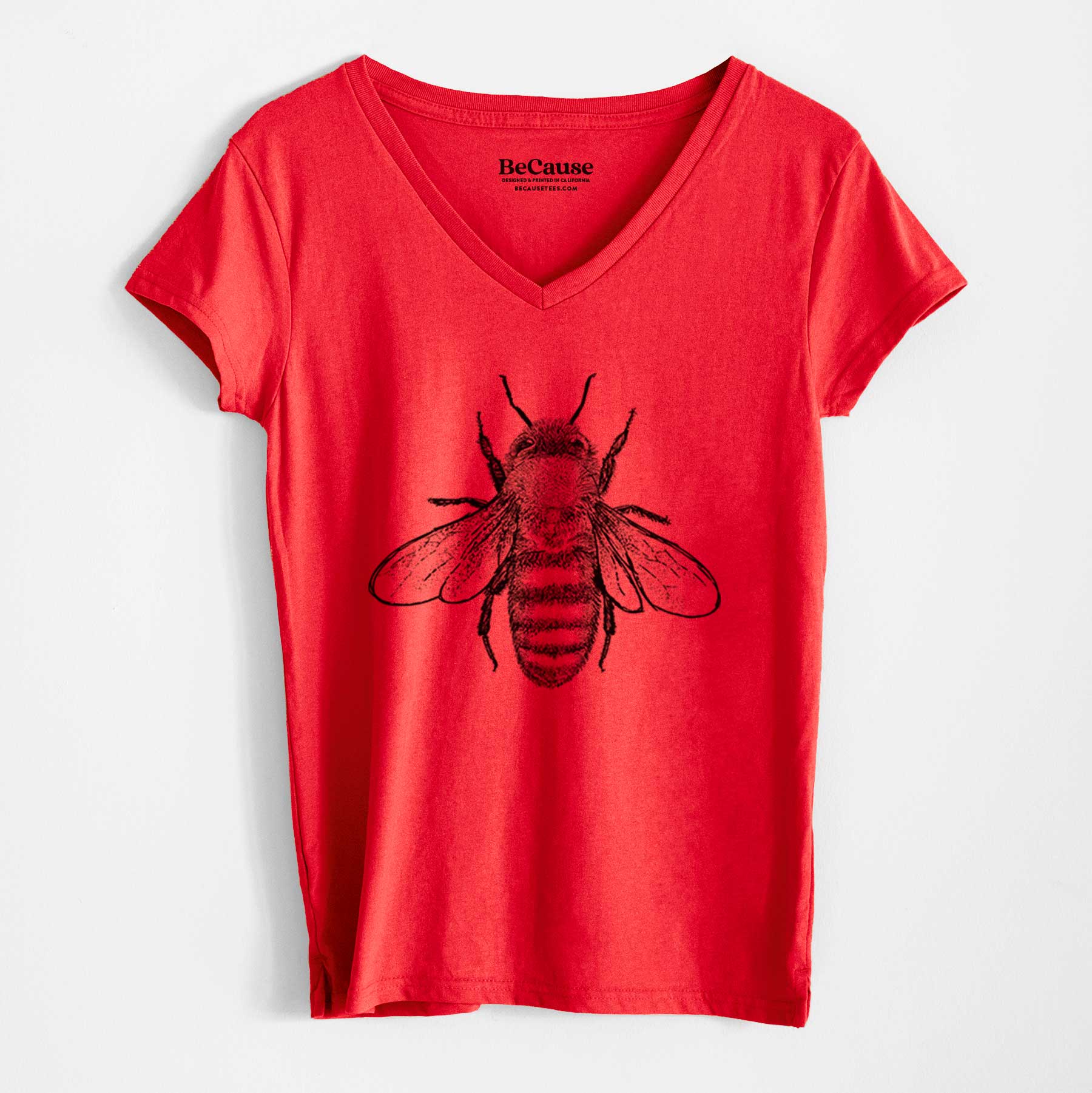 Apis Mellifera - Honey Bee - Women's 100% Recycled V-neck