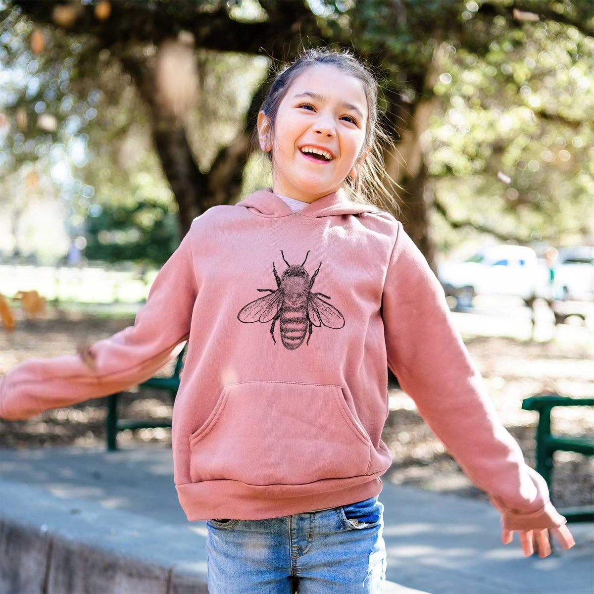 Apis Mellifera - Honey Bee - Youth Hoodie Sweatshirt