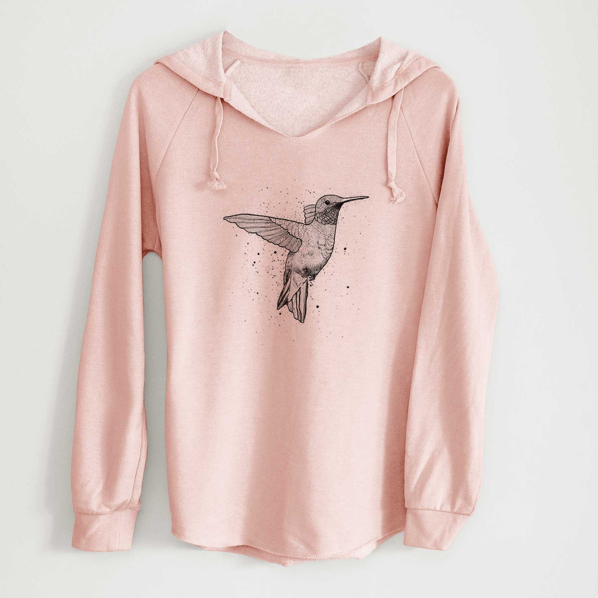 Archilochus Colubris - Ruby-throated Hummingbird - Cali Wave Hooded Sweatshirt