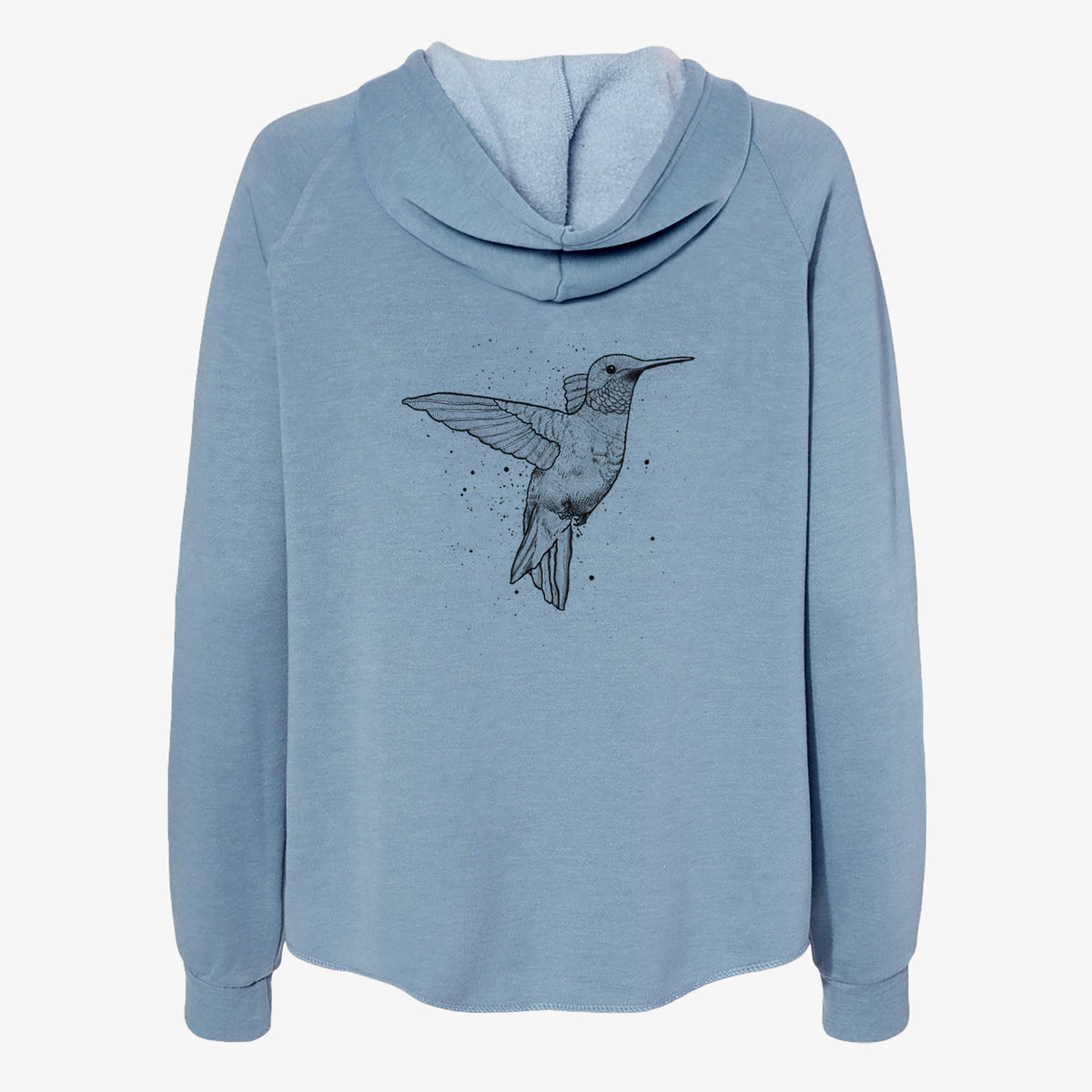 Archilochus Colubris - Ruby-throated Hummingbird - Women&#39;s Cali Wave Zip-Up Sweatshirt