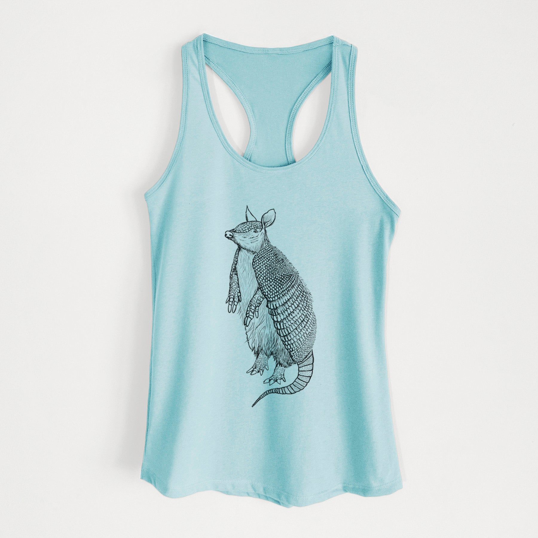 Nine-Banded Armadillo - Dasypus novemcinctus - Women's Racerback Tanktop