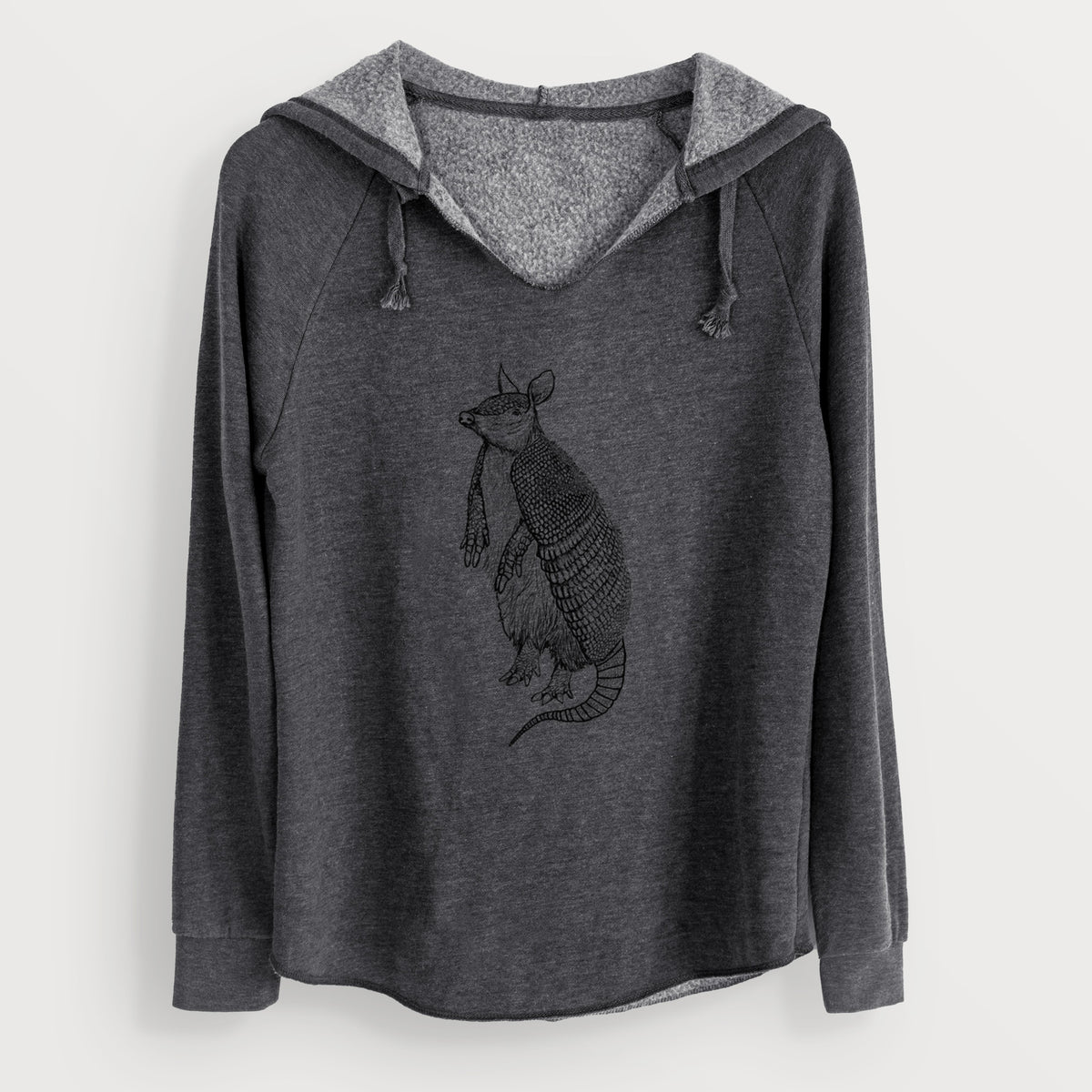 Nine-Banded Armadillo - Dasypus novemcinctus - Cali Wave Hooded Sweatshirt