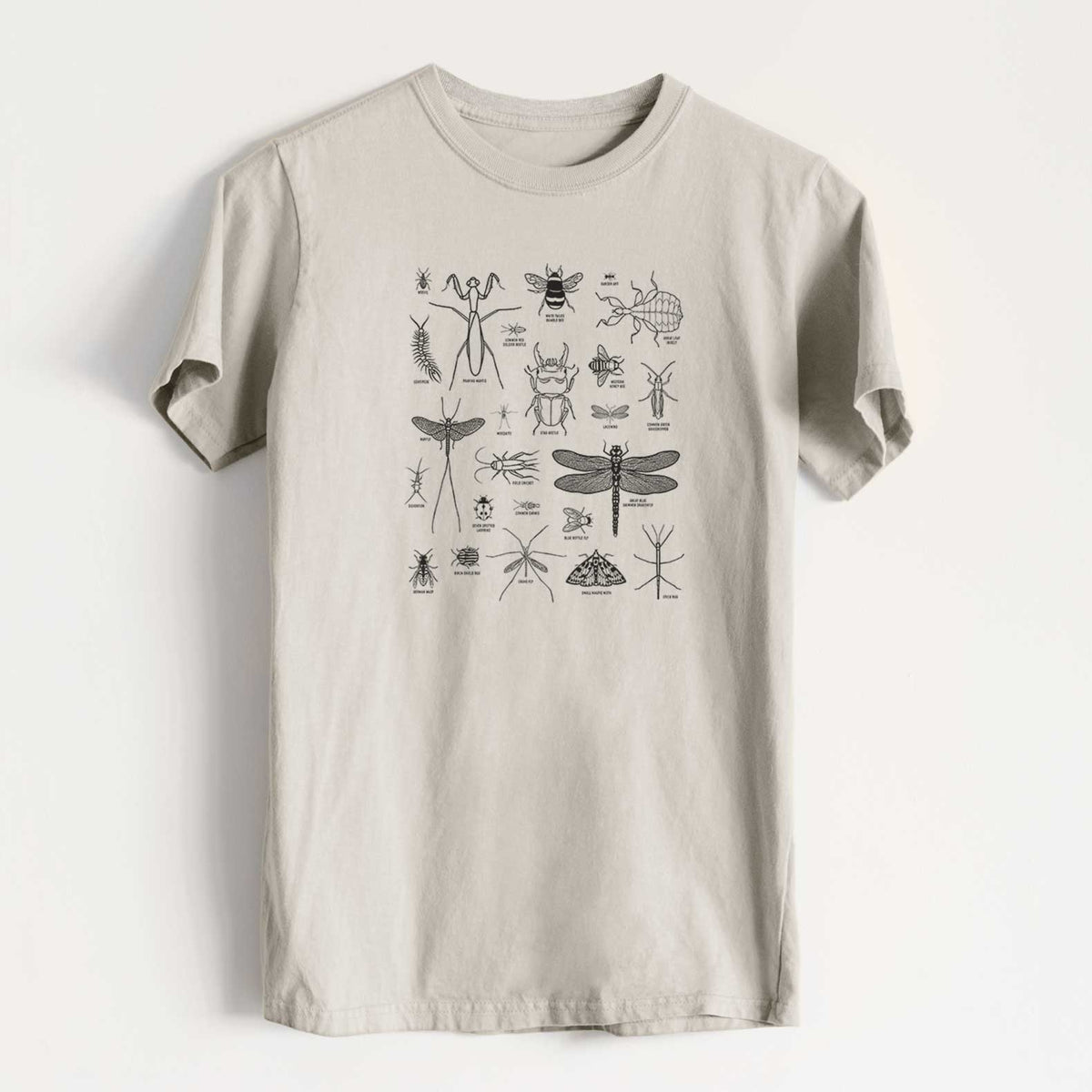 Chart of Arthropods/Insects - Heavyweight Men&#39;s 100% Organic Cotton Tee