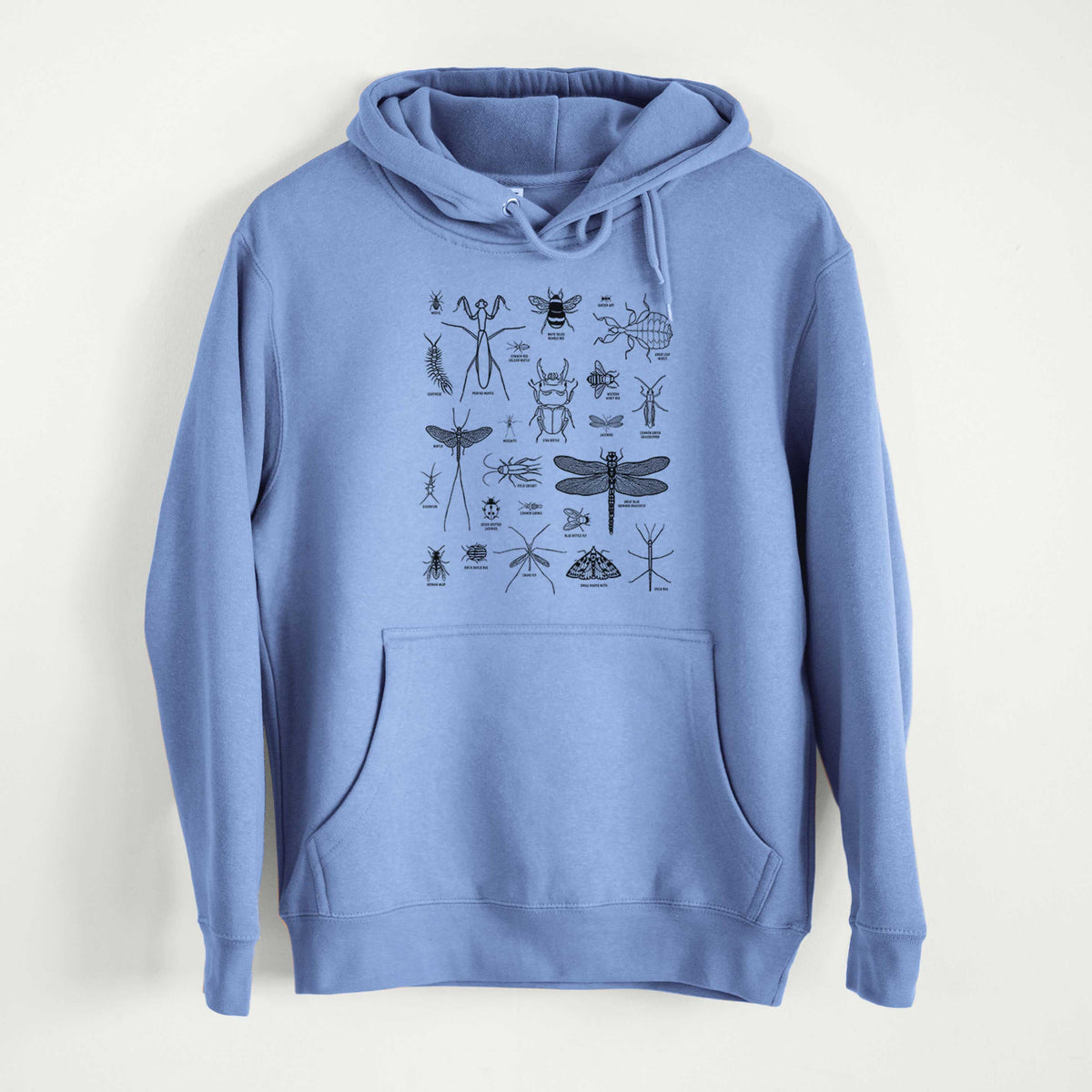 Chart of Arthropods/Insects  - Mid-Weight Unisex Premium Blend Hoodie