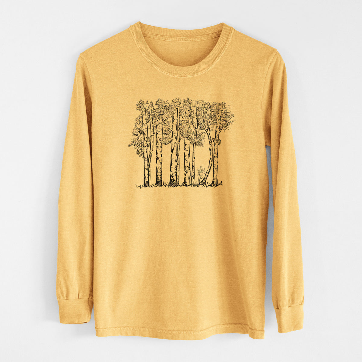 Quaking Aspens - Populus tremuloides - Heavyweight 100% Cotton Long Sleeve