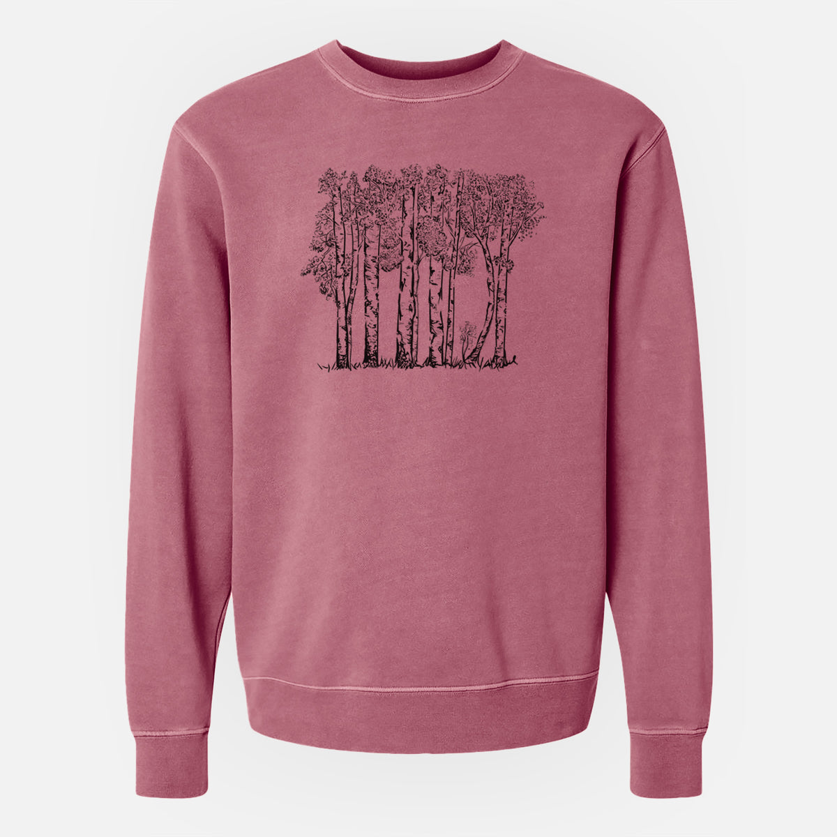 Quaking Aspens - Populus tremuloides - Unisex Pigment Dyed Crew Sweatshirt