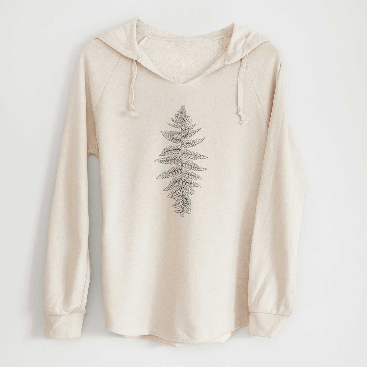Athyrium filix femina - Lady Fern - Cali Wave Hooded Sweatshirt