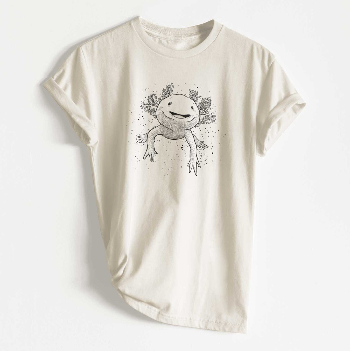 Axolotl - Ambystoma mexicanum - Unisex Recycled Eco Tee  - CLOSEOUT - FINAL SALE