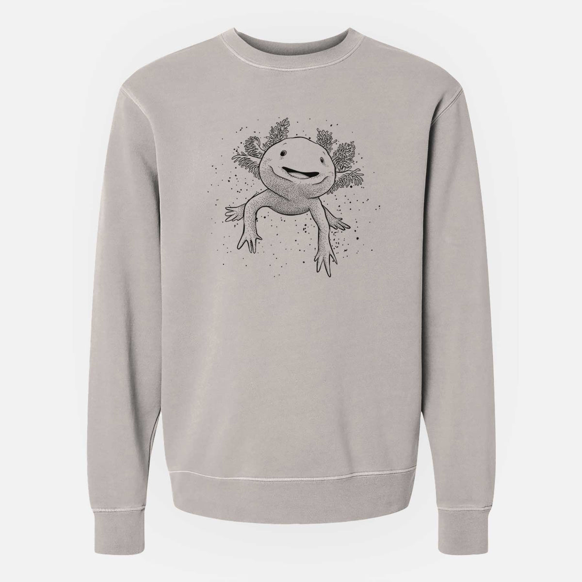 Axolotl - Ambystoma mexicanum - Unisex Pigment Dyed Crew Sweatshirt