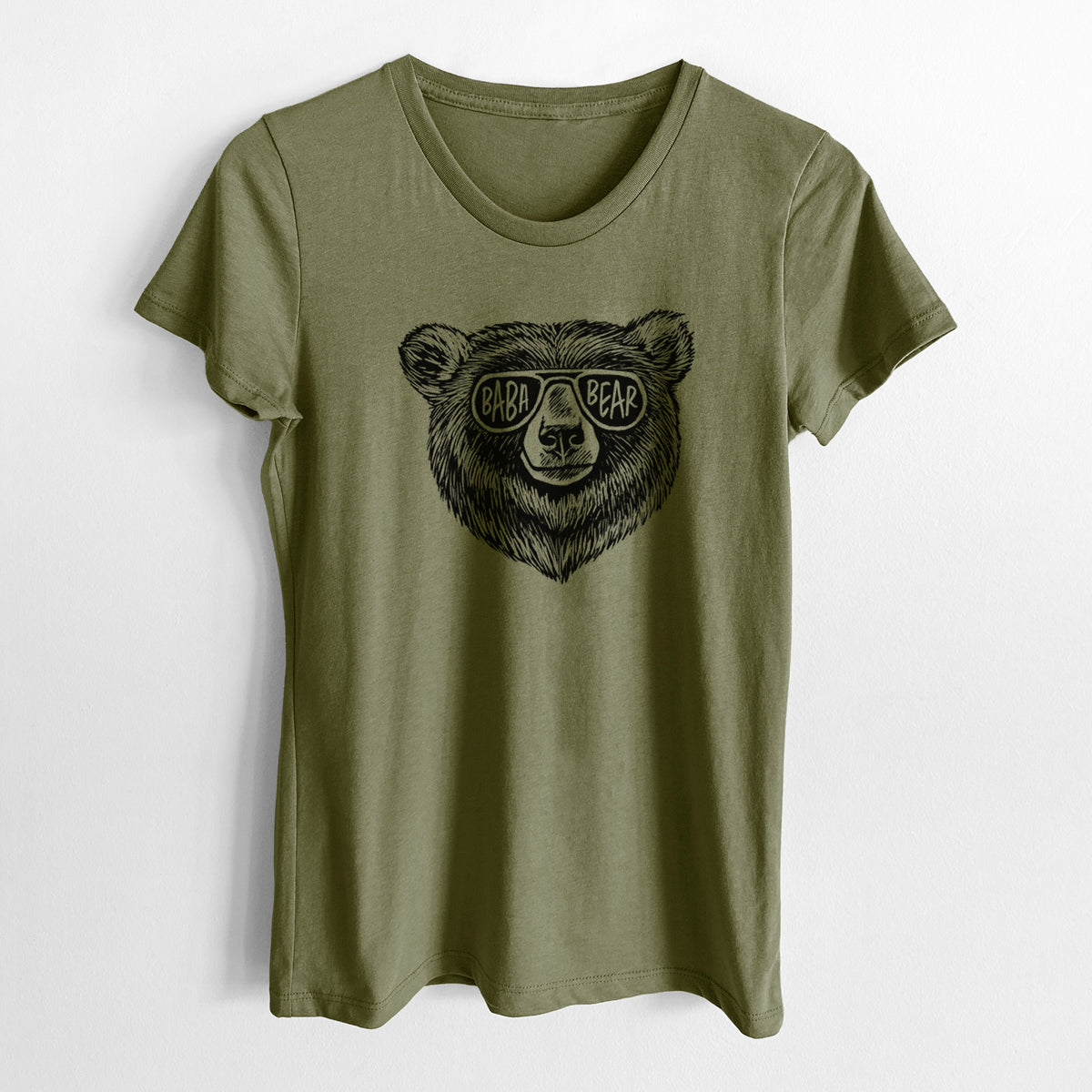 Baba Bear - Women&#39;s Crewneck - Made in USA - 100% Organic Cotton