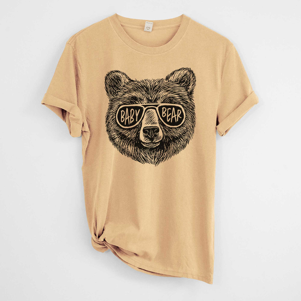 Baby Bear -  Mineral Wash 100% Organic Cotton Short Sleeve