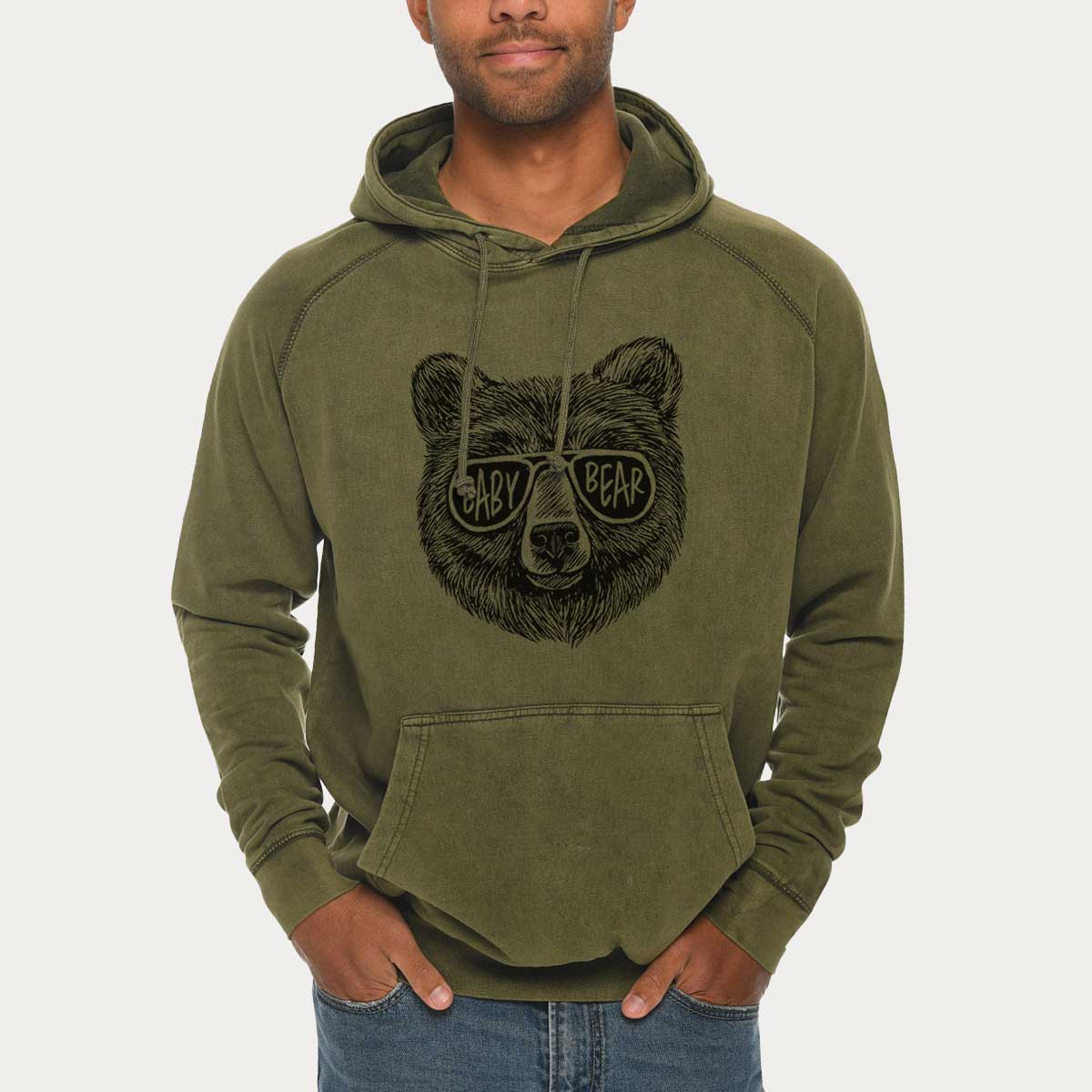 Baby Bear  - Mid-Weight Unisex Vintage 100% Cotton Hoodie