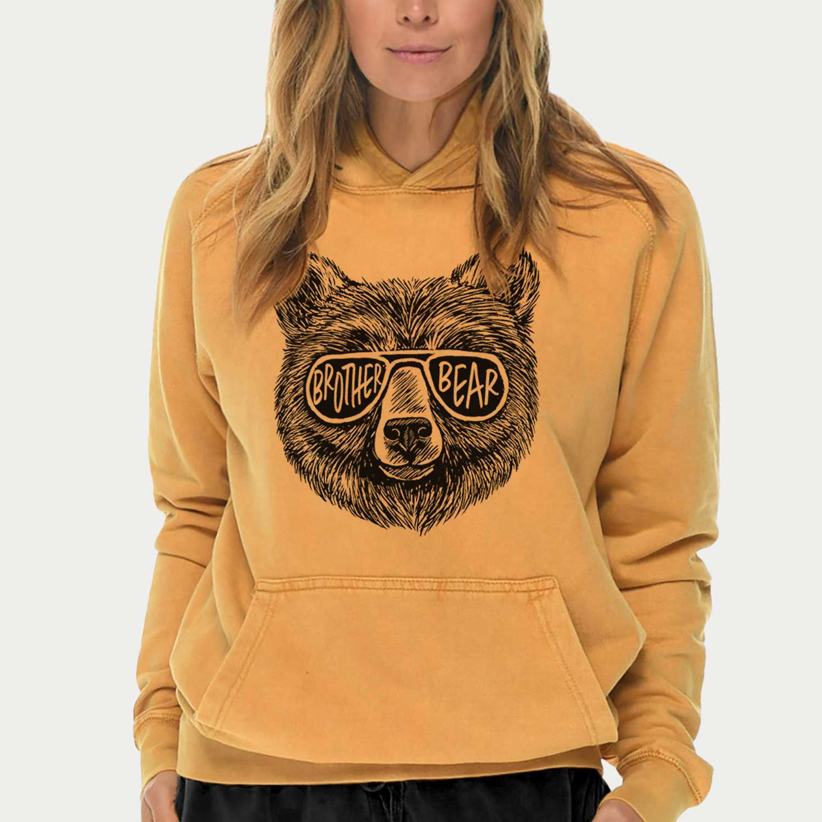 Brother Bear  - Mid-Weight Unisex Vintage 100% Cotton Hoodie