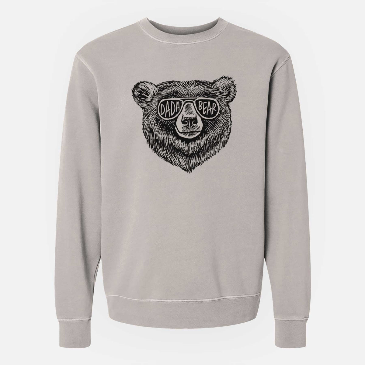 Dada Bear - Unisex Pigment Dyed Crew Sweatshirt