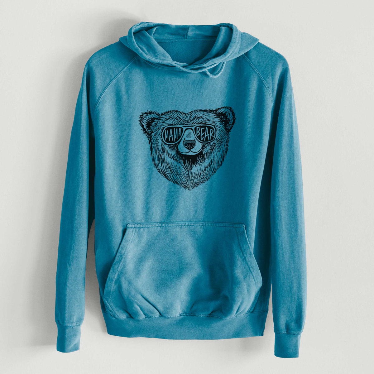 Mama Bear  - Mid-Weight Unisex Vintage 100% Cotton Hoodie